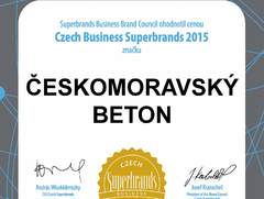 Českomoravský beton získal ocenění Czech Business Superbrands  2015