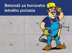Betonáž za horúcého letného počasia