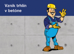 Vznik trhlín v betóne